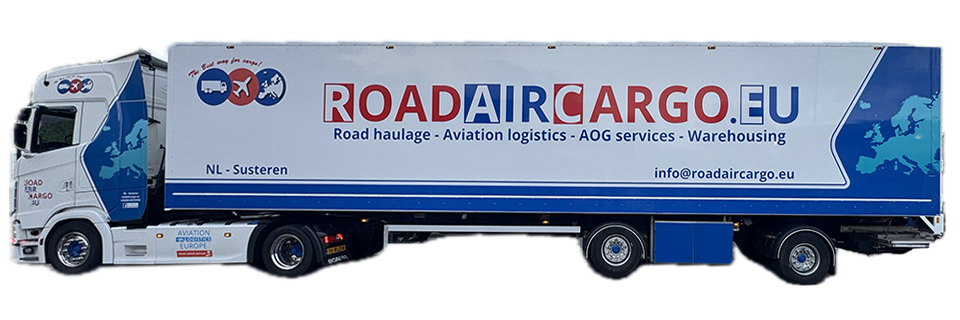 Scania truck with tail lift box trailer